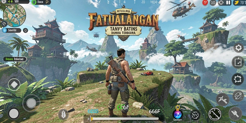 Gameplay mendebarkan di dunia terbuka 666F.