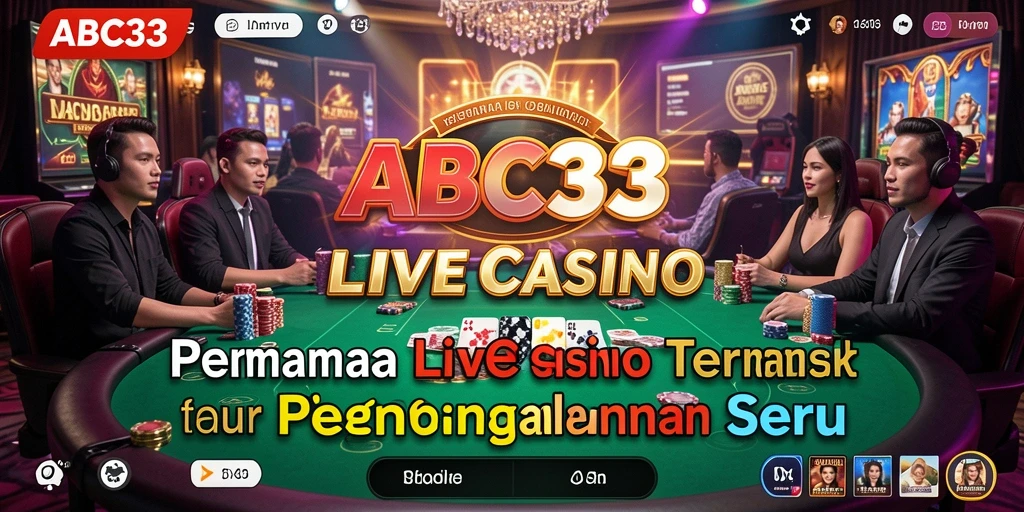 Tampilan gameplay seru di aplikasi Live Casino ABC33.