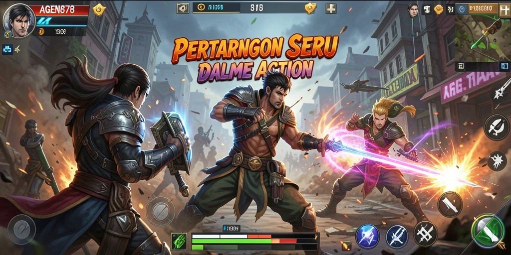 Tampilan menegangkan dari permainan AGEN878 dengan aksi menampilkan pertarungan seru.