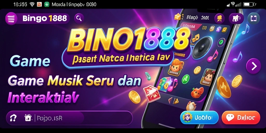 Screenshot gameplay BINGO188 menampilkan momen seru saat bermain musik.