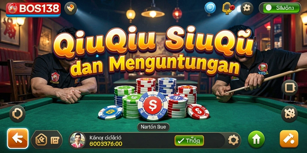 Screenshot gameplay QiuQiu yang seru dalam BOS138.