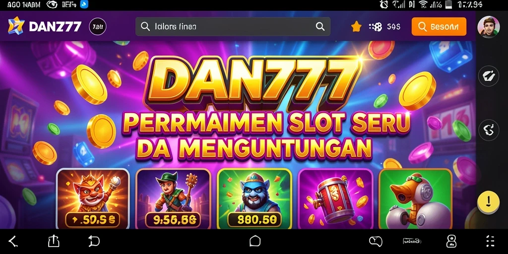 Tampilan menarik dari gameplay Slot pada DAN777 yang menggembirakan.
