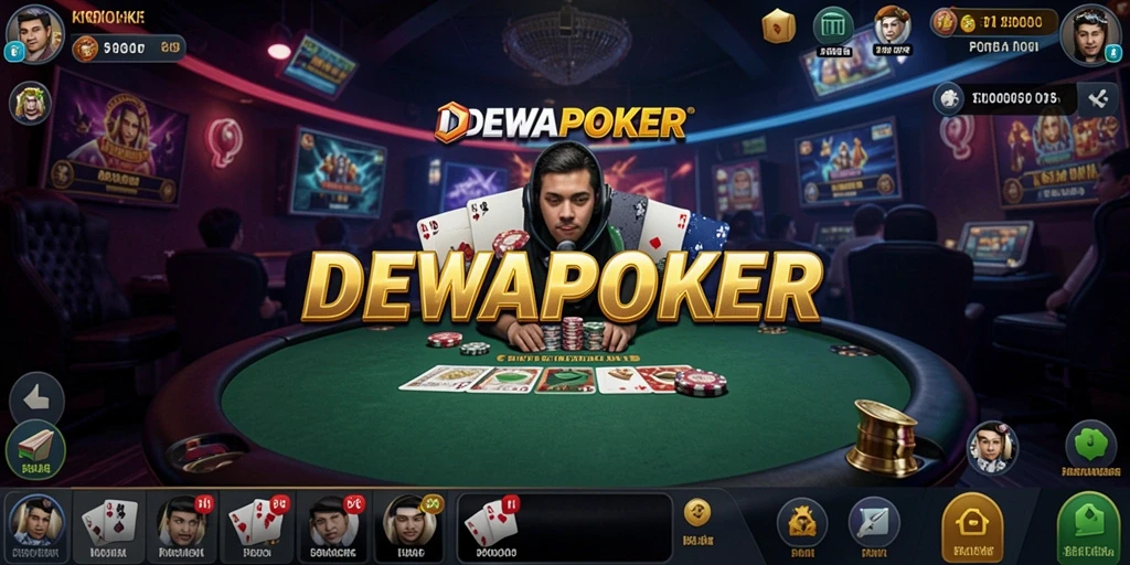 Tangkapan layar gameplay DEWAPOKER dengan suasana mencekam dan kehadiran hantu.