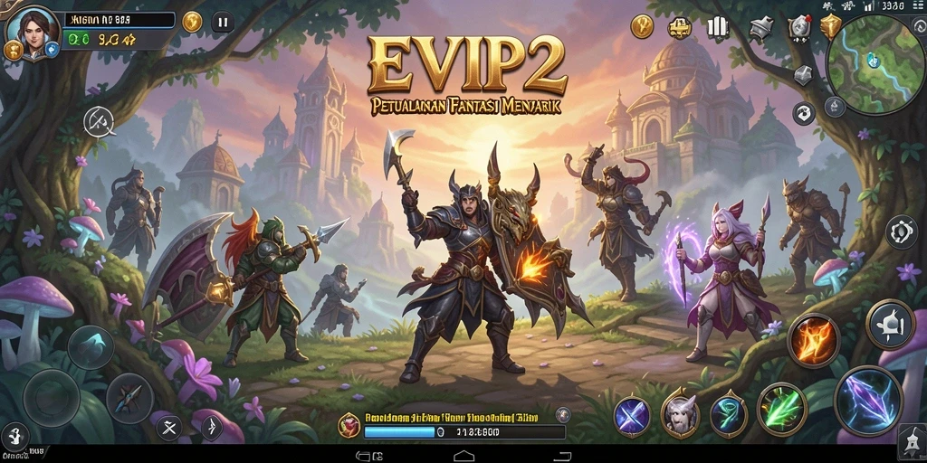 Tampilan gameplay yang menakjubkan di dunia RPG.