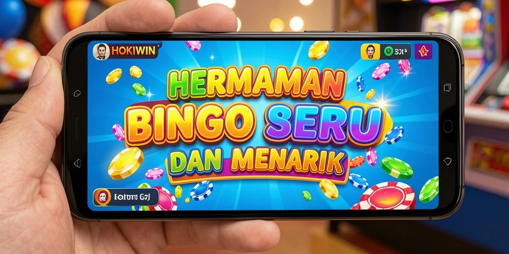 Tangkapan layar HOKIWIN menunjukkan gameplay Bingo yang dinamis dan penuh warna.