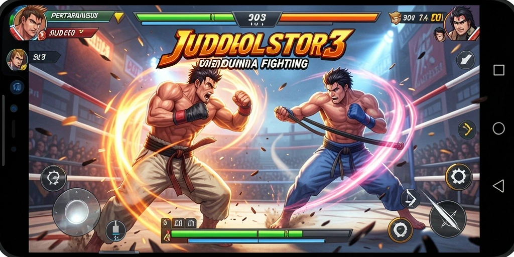 Screenshot gameplay pertarungan seru di JUDOL303.