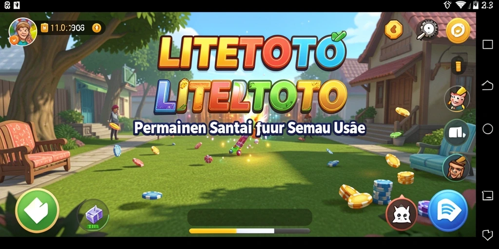 Tampilan gameplay menarik LITETOTO yang penuh warna.
