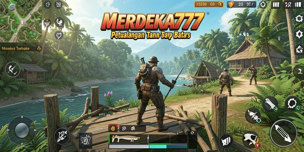 Tampilan menarik dari gameplay Open World di MERDEKA777.
