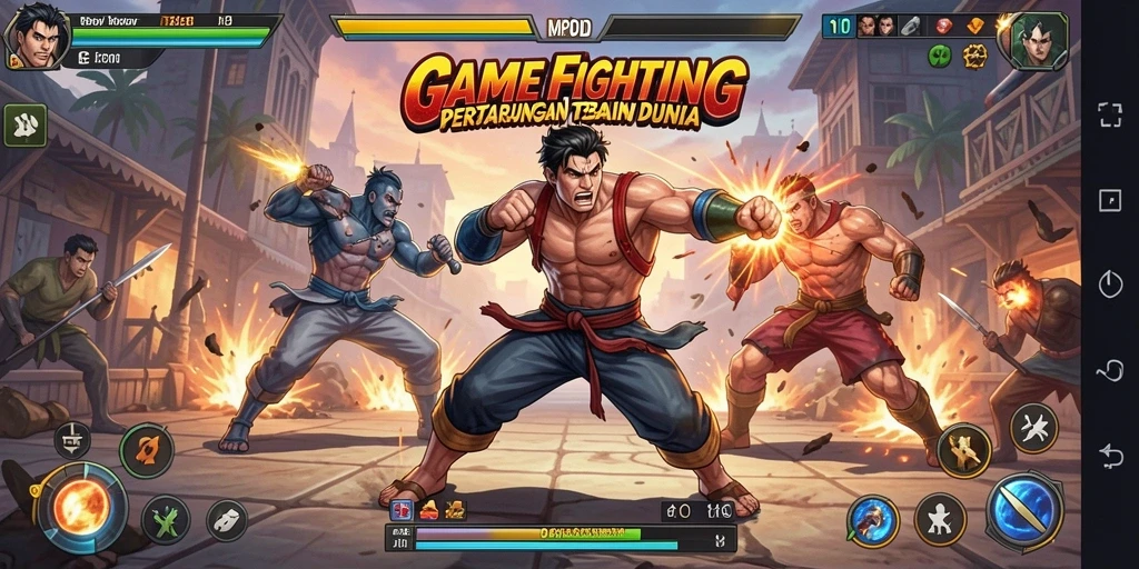 Tangkapan layar MPOID menampilkan aksi pertarungan yang mendebarkan.
