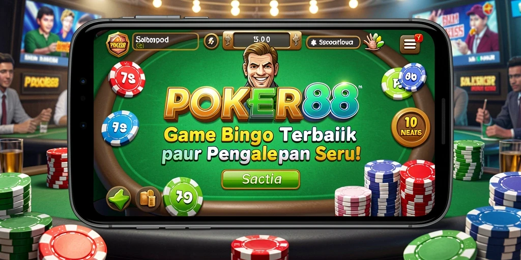 Screenshot utama POKER88 menunjukkan gameplay Bingo yang seru dan interaktif.