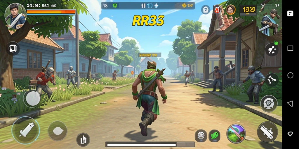 Screenshot gameplay utama RR33 yang menunjukkan pengalaman simulasi yang mendalam.