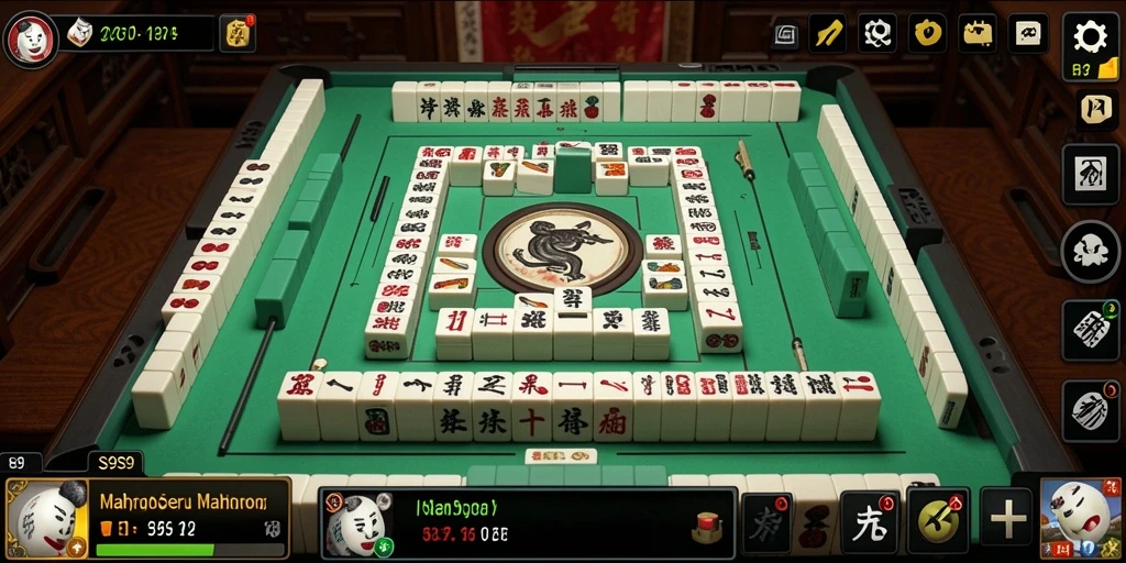 Tampilan menarik dari gameplay S9S9 Mahjong yang menantang.