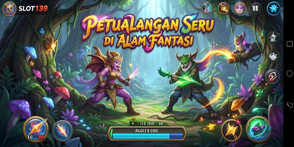 Tangkapan layar menunjukkan gameplay seru di SLOT138.