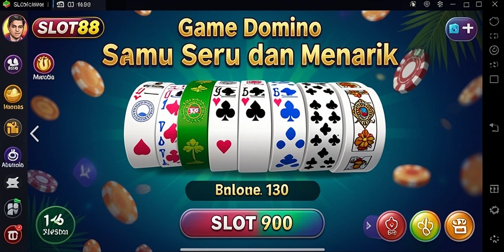 Screenshot gameplay SLOT88 menampilkan momen seru bermain domino.