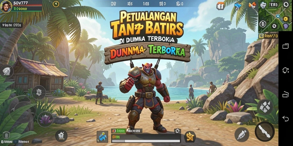 Screenshot gameplay <strong>SOV777</strong> menampilkan aksi petualangan di dunia terbuka.