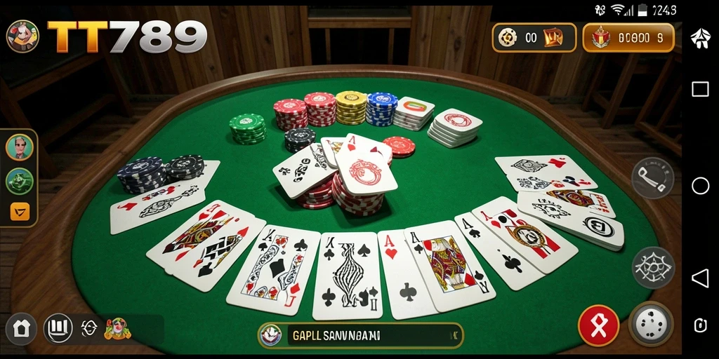 Tampilan gameplay TT789 yang menampilkan keseruan bermain Gaple.