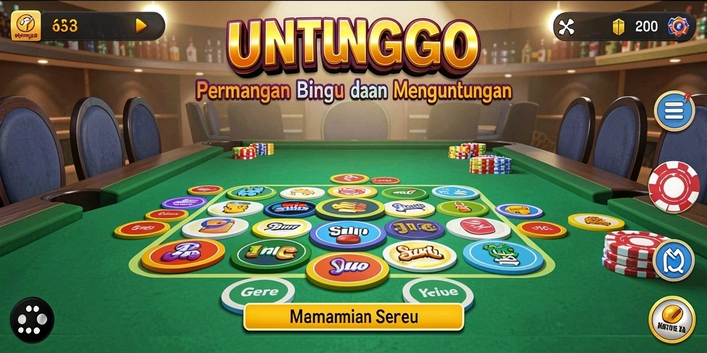 Tampilan menarik dari gameplay Bingo di UNTUNGGO.