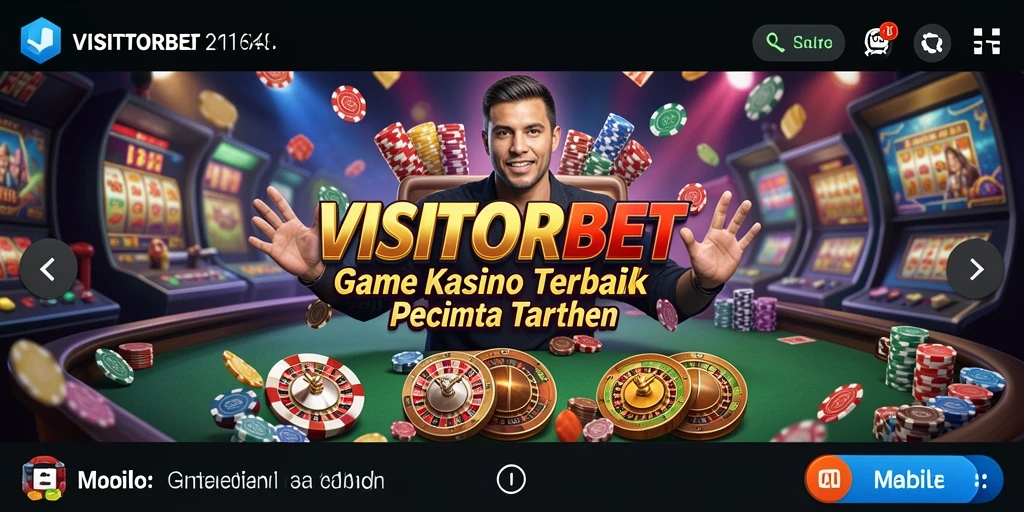 Screenshot gameplay VISITORBET menampilkan suasana kasino yang seru.
