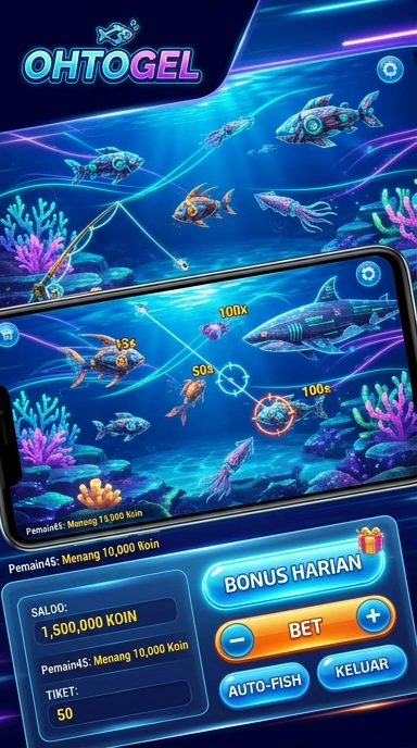 Tampilan antarmuka ohtogel yang menarik dan user-friendly.